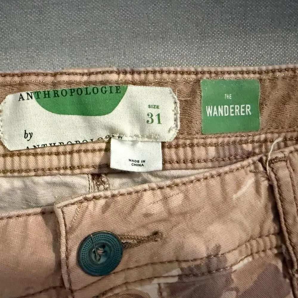 Anthropologie Women's Brown and Tan Shorts - Picture 2 of 3